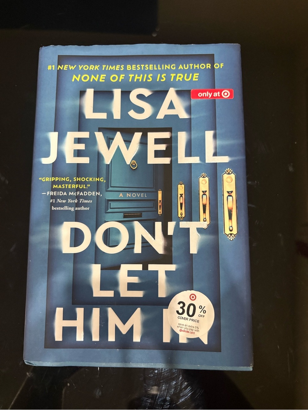 Target Blue "Don't Let Him In" by Lisa Jewell